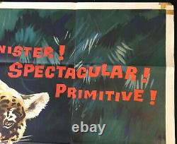 Jungle Cat Original Quad Movie Poster Walt Disney Documentary James Algar 1959