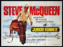 Junior Bonner Steve Mcqueen Rodeo Western Peckinpah 1972 British Quad