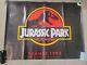 Jurassic Park (1993) Original Uk Teaser Quad Film Poster