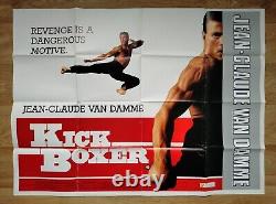 KICKBOXER (1989) rare original UK QUAD POSTER Jean-Claude Van Damme MUAY THAI
