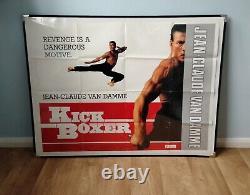KICKBOXER (1989) rare original UK QUAD POSTER Jean-Claude Van Damme MUAY THAI