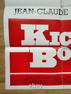 KICKBOXER (1989) rare original UK QUAD POSTER Jean-Claude Van Damme MUAY THAI