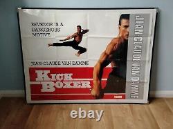 KICKBOXER (1989) rare original UK QUAD POSTER Jean-Claude Van Damme MUAY THAI