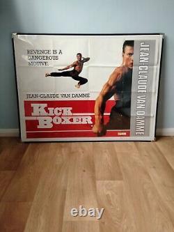 KICKBOXER (1989) rare original UK QUAD POSTER Jean-Claude Van Damme MUAY THAI