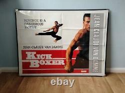 KICKBOXER (1989) rare original UK QUAD POSTER Jean-Claude Van Damme MUAY THAI
