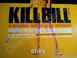 KILL BILL Vol 1 ROLLED Original UK Quad Poster Tarantino 4 Film Signed Autograph