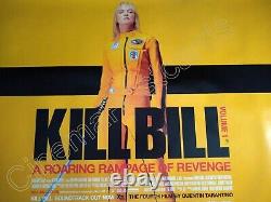 KILL BILL Vol 1 ROLLED Original UK Quad Poster Tarantino 4 Film Signed Autograph