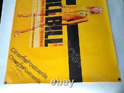 KILL BILL Vol 1 ROLLED Original UK Quad Poster Tarantino 4 Film Signed Autograph