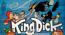 KING DICK (1973) v. Rare original UK quad movie poster Cartoon Porn Sex Comedy