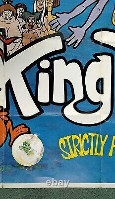 KING DICK (1973) v. Rare original UK quad movie poster Cartoon Porn Sex Comedy