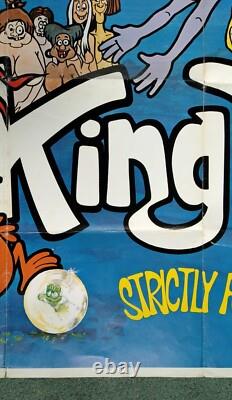 KING DICK (1973) v. Rare original UK quad movie poster Cartoon Porn Sex Comedy
