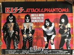 KISS poster Attack of the Phantoms original UK Quad MOVIE POSTER 40x30 Rare