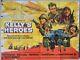 Kellys Heroes (1970) Film Poster Clint Eastwood Telly Savalas Uk Quad