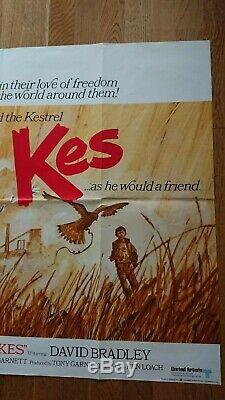 Kes (1969) UK Cinema Quad Poster Classic British Film by Ken Loach