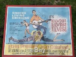 Kid Galahad Elvis Presley Original British Movie Quad Poster 1961