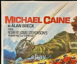 Kidnapped Original Quad Movie Poster Michael Caine Jack Hawkins 1971