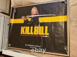 Kill Bill 2' super rare 2004 genuine teaser cinema quad poster (40in x 30in)