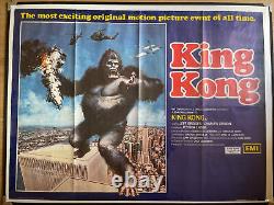 King Kong Original UK British Quad Cinema Movie Poster 1976