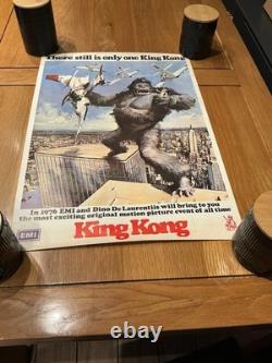 King Kong original movie 1976 poster UK