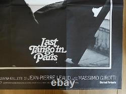 LAST TANGO IN PARIS (1972) original UK quad film/movie poster, Marlon Brando