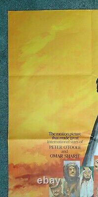 LAWRENCE OF ARABIA (1962, RR1970) original UK quad movie poster Peter O'Toole