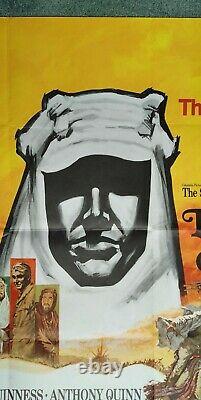 LAWRENCE OF ARABIA (1962, RR1970) original UK quad movie poster Peter O'Toole