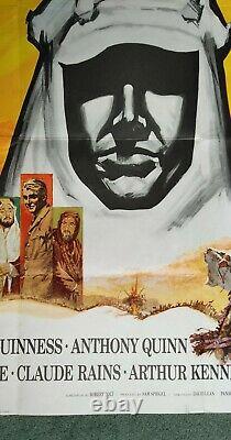 LAWRENCE OF ARABIA (1962, RR1970) original UK quad movie poster Peter O'Toole