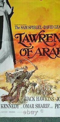 LAWRENCE OF ARABIA (1962, RR1970) original UK quad movie poster Peter O'Toole