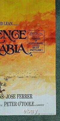 LAWRENCE OF ARABIA (1962, RR1970) original UK quad movie poster Peter O'Toole