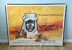 LAWRENCE OF ARABIA (1962, RR1970) original UK quad movie poster Peter O'Toole