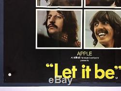 LET IT BE Original Movie Poster (Fine) British Quad 1970 Beatles John Lennon