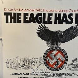 LINEN BACKED British Quad poster for the film THE EAGLE HAS LANDED 1976