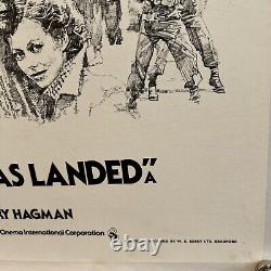 LINEN BACKED British Quad poster for the film THE EAGLE HAS LANDED 1976