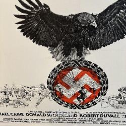 LINEN BACKED British Quad poster for the film THE EAGLE HAS LANDED 1976