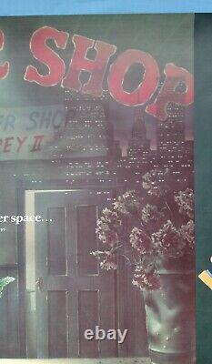 LITTLE SHOP OF HORRORS (1986) rare ROLLED original UK quad movie poster