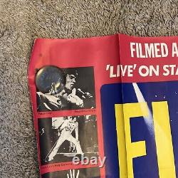 LIVE /ELVIS ON TOUR 1970's rare original UK movie Quad posters ELVIS PRESLEY