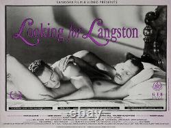 LOOKING FOR LANGSTON (1989) UK quad poster for film affirming Black gay identity