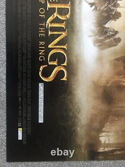 LORD OF THE RINGS FELLOWSHIP OF THE RING 2001 UK Quad Poster 30x40