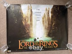 LORD OF THE RINGS Fellowship 2001 original cinema poster UK Quad 30x40 adv