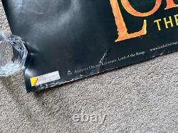 LORD OF THE RINGS Fellowship 2001 original cinema poster UK Quad 30x40 adv