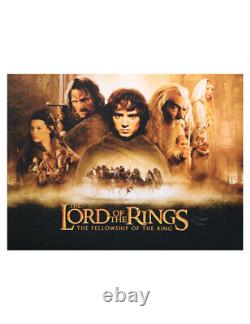 LORD OF THE RINGS Huge poster signed by Elijah Wood 2001 QUAD