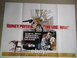 LOST MAN 1969 Sidney Poitier Original Film Movie UK QUAD POSTER 30x40 Vintage