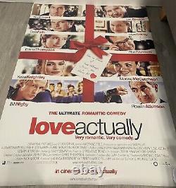 LOVE ACTUALLY Rare Original Pre Movie/ Teaser Cinema Poster 2003 20 years old