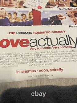 LOVE ACTUALLY Rare Original Pre Movie/ Teaser Cinema Poster 2003 20 years old