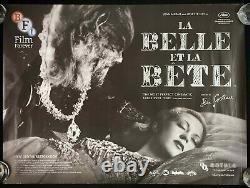 La Belle et La Bete Original Quad Movie Poster BFI 2013 Jean Cocteau