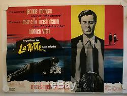 La Notte The Night Original Uk Quad Film Poster Antonioni