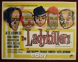 Ladykillers vintage Ealing film movie advertising U. K. H/s quad James Bond 1955