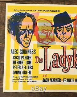 Ladykillers vintage Ealing film movie advertising U. K. H/s quad art poster 1955