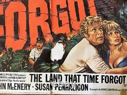 Land that time forgot UK British Quad Movie Poster