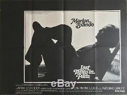 Last Tango In Paris Original Movie Quad Poster 1972 Marlon Brando